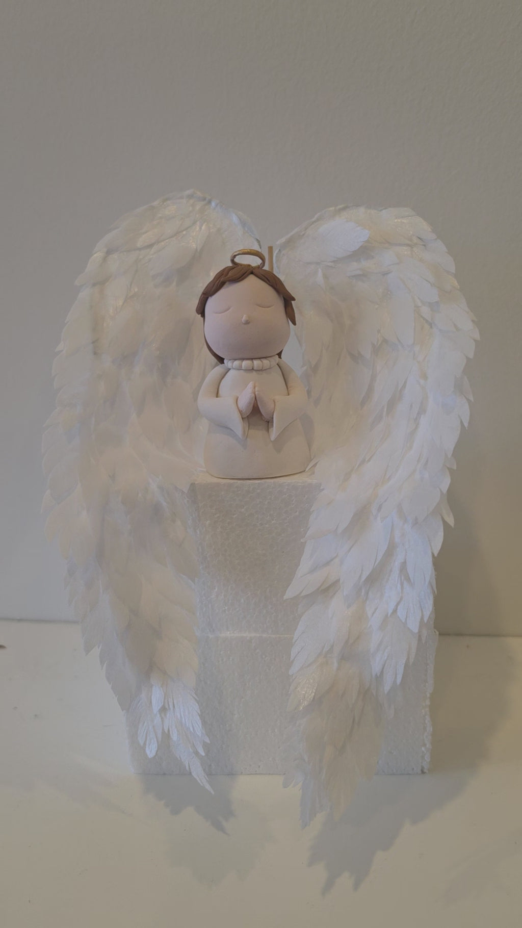 Angel with wafer paper wings